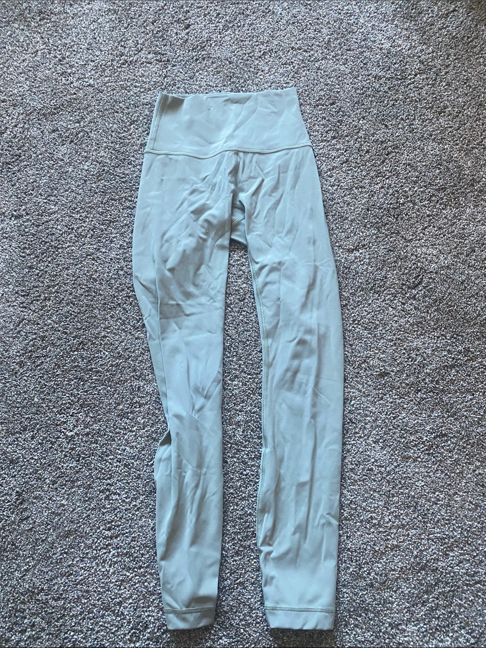 Lululemon High-Waist Sage Green Leggings